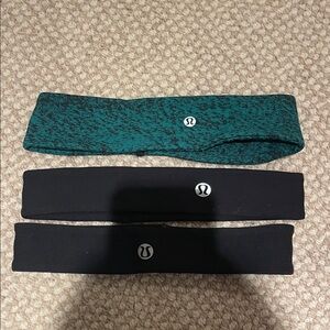lululemon athletica Green and Black Headbands